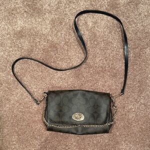Coach Signature Brown Crossbody Bag